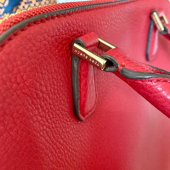 Tory Burch satchel bag/shoulder bag/crossbody bag/red/leather - Picture 14 of 15